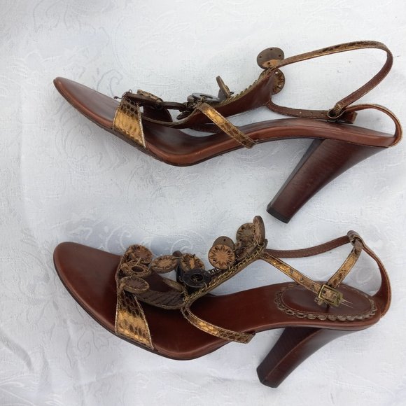 J. Vincent Embellished Mackenzie Heeled Sandals 6.5 - Picture 3 of 13